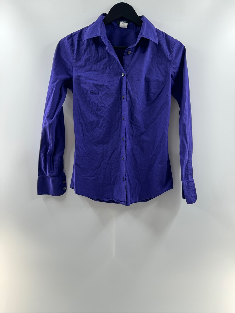 J. Jill Deep Purple Stretch Button Up Shirt – Women's XS